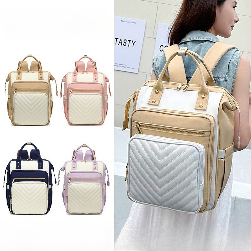 Backpack Diaper Bag - Tas Ransel Ibu Multifungsi Oxford Fashion