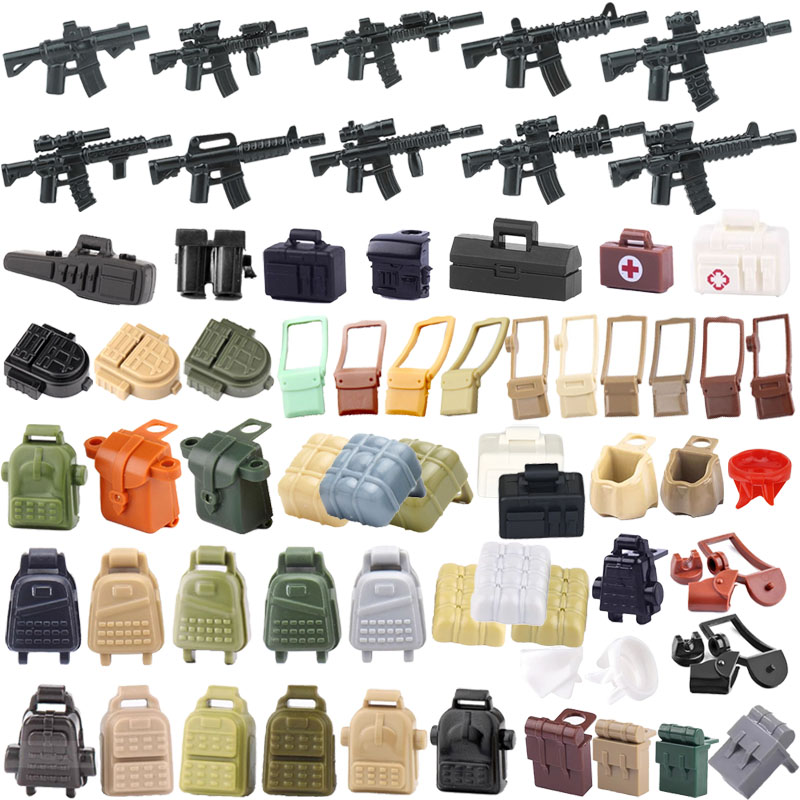 Urban Backpack Tactical - Aksesori senjata tokoh militer blok bangunan