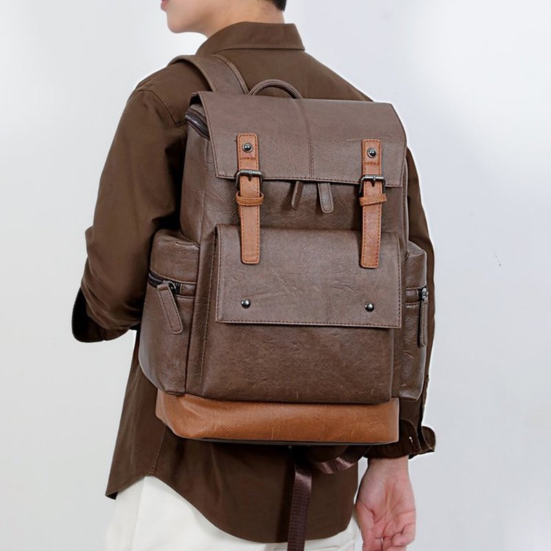 Ransel Kulit Pria Vintage Baru - Leather Backpack Vintage ulasan dan harga